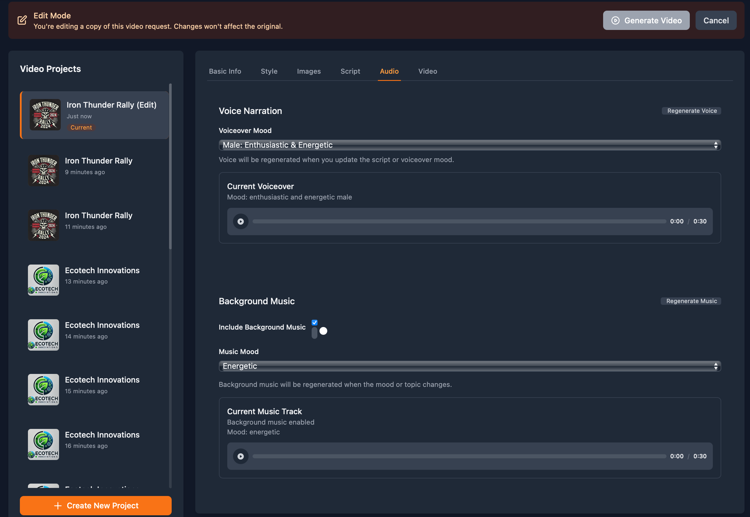 Sunfire Studio Interface